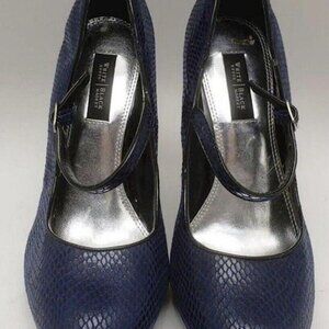 White House Black Market (WHBM) Size 7 Women’s Bailey Blue High Heels